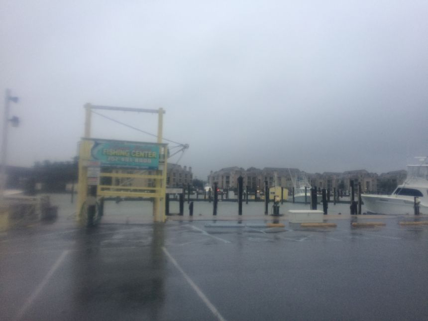 Empty Marina Ahead Of The Storm